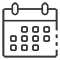 monthly art membership calendar icon